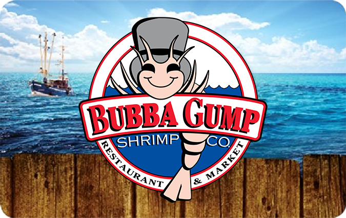 Bubba Gump Restaurant gift card