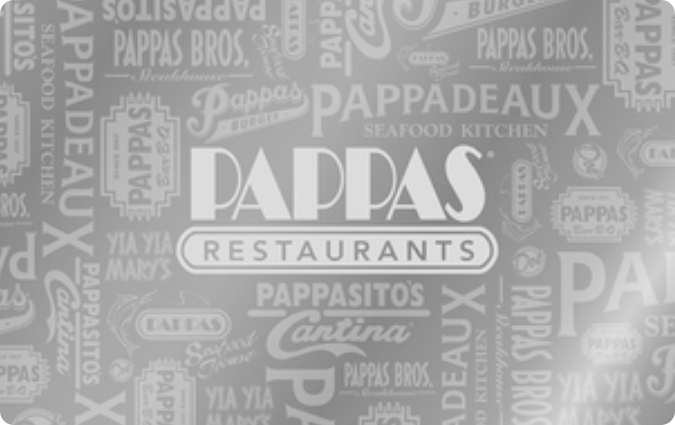 Pappas Restaurants gift card