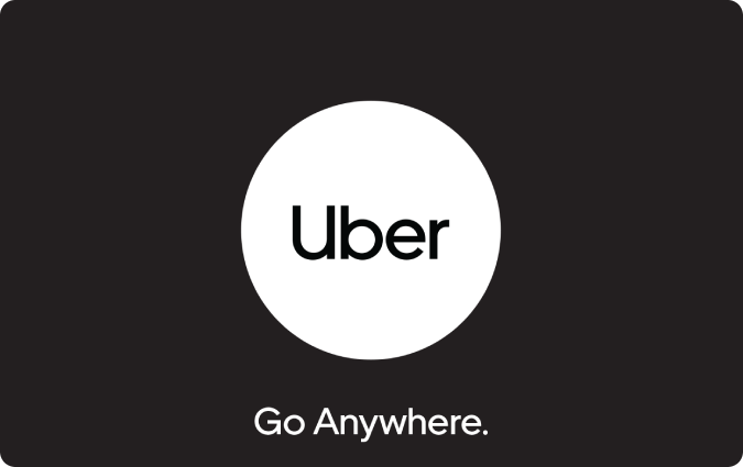 Uber gift card