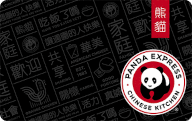 Panda Express gift card