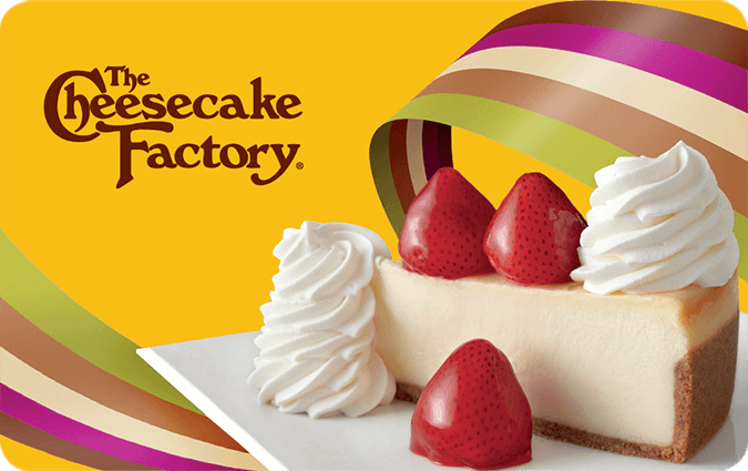The Cheesecake Factory gift card