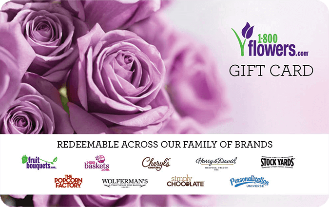 1800Flowers gift card