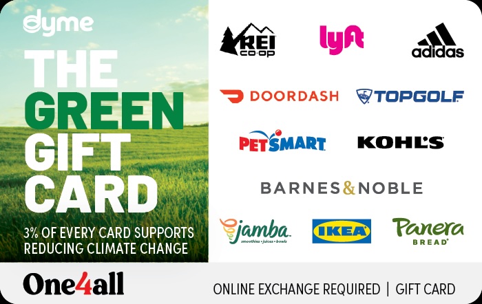 The Green One4All Card gift card