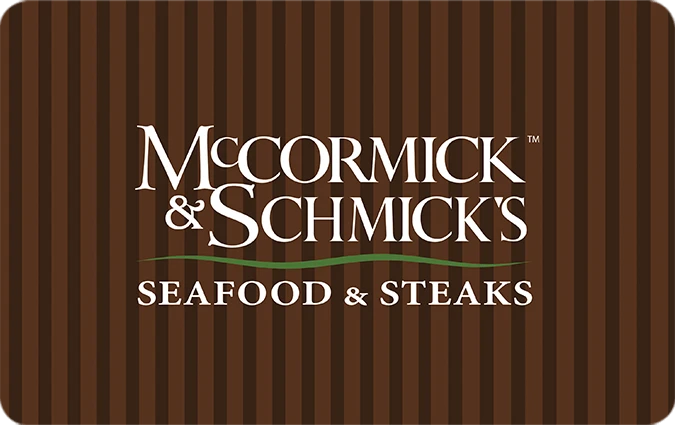 Mccormick and Schmick's Restaurant Gift Card