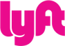 Lyft logo in bold, bright pink lowercase letters on a transparent background.